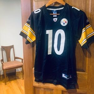 REEBOK ON FIELD NFL SANTONIO HOLMES PITTSBURGH STEELERS Jersey